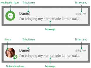 lemon cake notification android