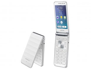 Samsung Galaxy Folder 2015 flip phone blanc