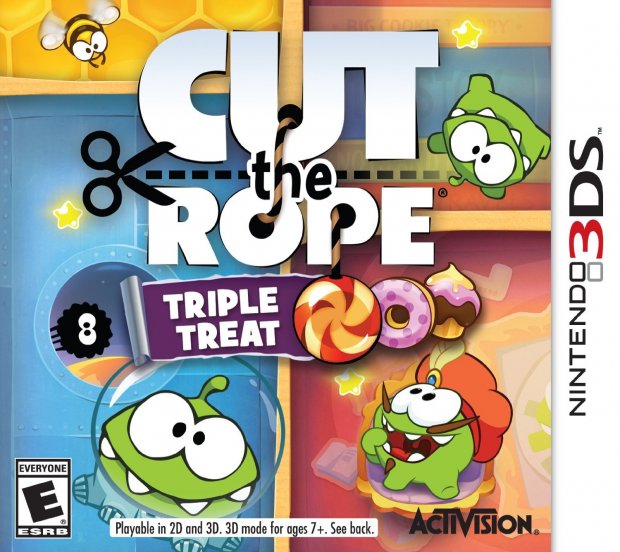 Cut The Rope Triple Treat cover boxart jaquette 3ds
