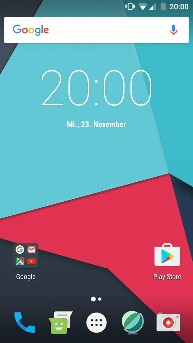 CyanogenMod 14 homescreen