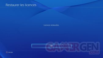 Tutoriel PS4 playstation 4 restaurer les licences 25.02.2014  (2)