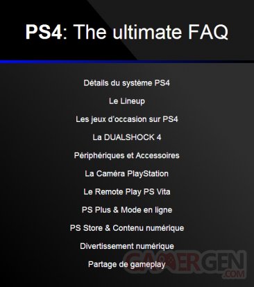PS4 ultimate faq francais