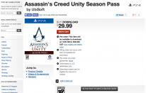 Assassin s creed unity season pass PS4