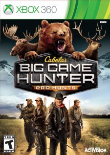 Cabela Big Game Hunter Pro Hunts cover boxart jaquette xbox 360