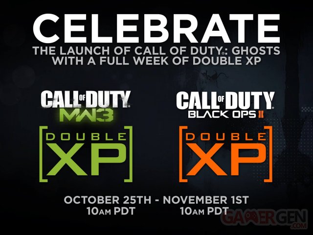call of duty double XP