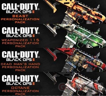 call of duty ghosts dlc skins armes