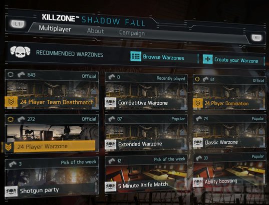 Killzone Shadow Fall Warzones