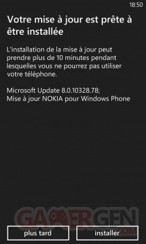 Mise à jour Windows Phone. prete installerjpg