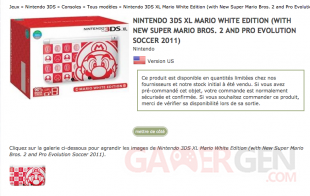 Nintendo 3DS XL Mario White Edition 3