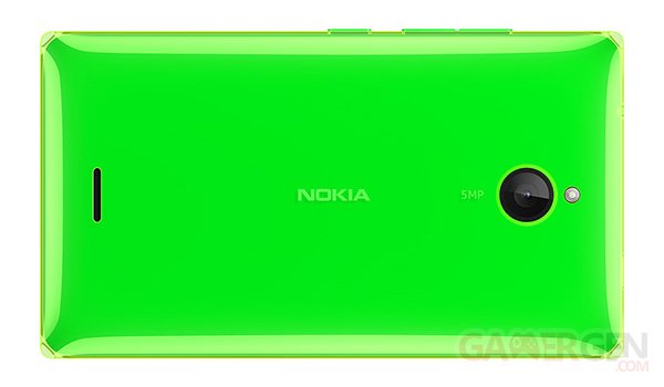 Nokia X2 Bright Green Back 