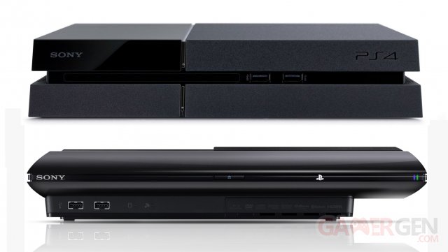 ps4 ps3 playstation 4 playstation 3 side by side gamergen