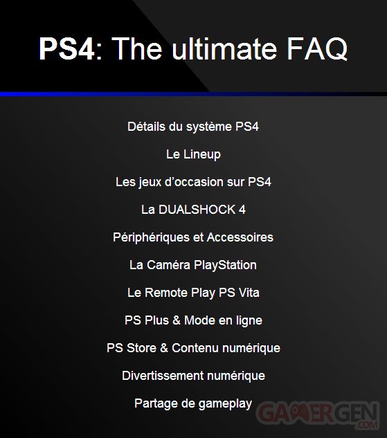 PS4 ultimate faq francais