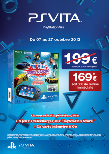 PSVita Sports & Racing Mega Pack reduction rabais 08.10.2013.