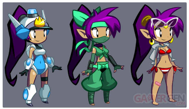 Shantae Costumes alternatifs