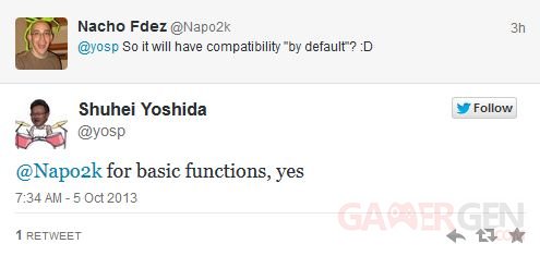 Shuhei Yoshida twitter dualshock 4 05.10.2013