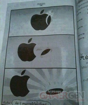 Troll de la semaine Apple Samsung
