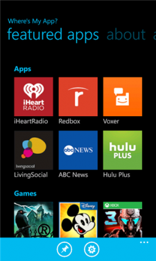 Windows Phone Where's my app - 02