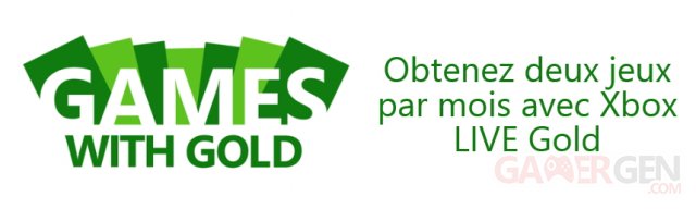 Xbox live games with gold banniere